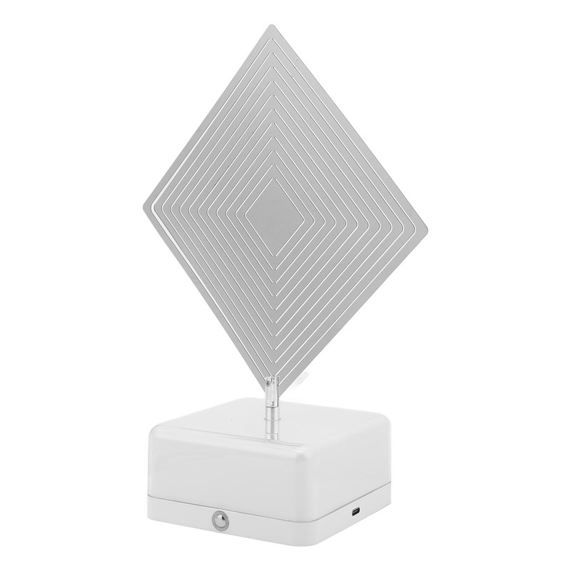 3D Metal Sheet Night Light Rotation Rechargeable Decoration 3D Night