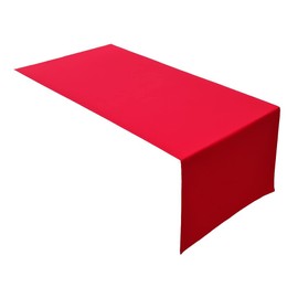 Lemos Home Table Runner, Table Linen Made from 100% Cotton, Concept Collection, Choice of Colours and Sizes (Table Runner - 45 x 120 cm, Red)