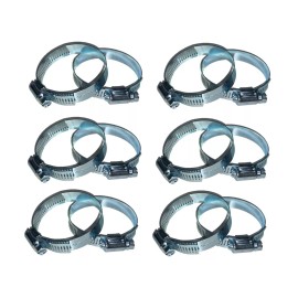 Pilot HOSE CLAMPS (12 PACK) 1-7/8" -- 2-3/4"  Multi Purpose Clamps Galv. Steel w Screw
