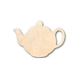 Unfinished Wood Teapot Shape Kitchen Craft up to 24" DIY 8" / 1/8"