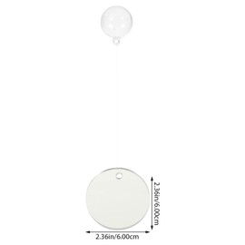 ULTECHNOVO 4pcs Floating Double-Sided Betta Fish Training Mirrors Aquarium Accessories for Betta Tank Decoration Compact Lifelike Design for Enhanced Fish Environment