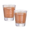 Shot Glass Measuring Cup，Espresso Shot Glass 26-Incremental Measurement 1oz, 6