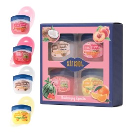 V Set 4 Bálsamos Labiales Hidratantes S.t.r Color 7g C/u A