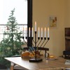 Nine Branch Electric Chabad Judaica Chanukah Menorah with LED Candle