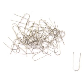 Creative Hobbies Fusible High Temperature Nichrome Wire Jump Rings, Ornament Hanger U Hooks | 200 Pack