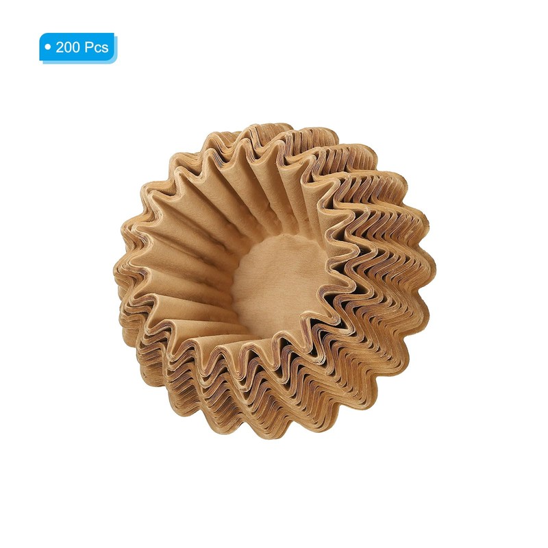 sourcing map 1-2 Cup Basket Coffee Filters Coffee Paper Filter