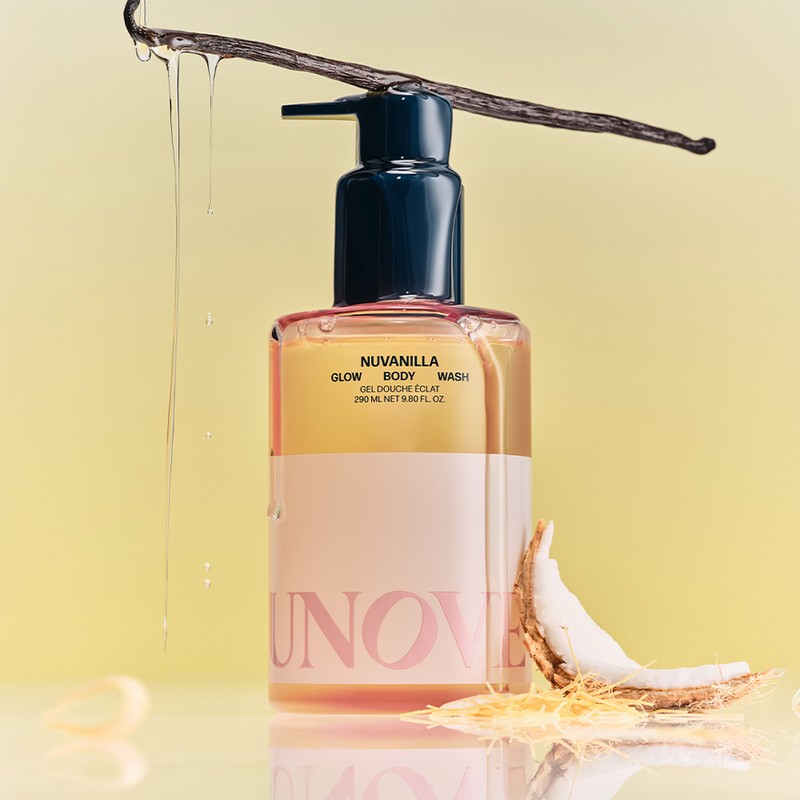 UNOVE Glow Body Wash 290ml (Nu Vanilla/Rosy Aura) - Rosy