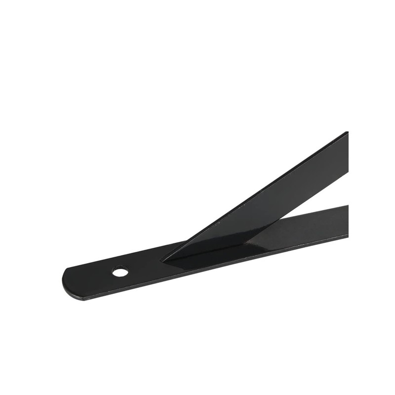 Autuwintor 10 Pcs Heavy Duty Black Steel L Shaped Shelf