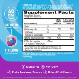 Gomitas Probioticos Schiff Digestive Advantage 80u Sin Gluten                                                                                         