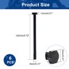 MroMax 6Pcs M8 x 150mm Hex Head Screw Bolt, Carbon