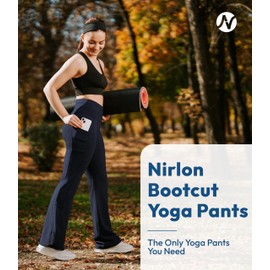 Nirlon Cotton Bootcut Yoga Pants Size 20, Height: 5'0" - 5'2" | 28" Inseam Graphite