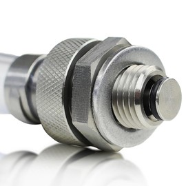 Votex - Oil Drain Valve fits John Deere 1025R Compact Tractor (2013-2026) - Made in USA - Stainless Steel - Part Number T111565