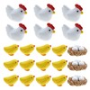 VGOL 30 Mini Figures Animals Chicken Miniature Garden Ornaments Miniatures