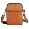 NICE SELECTION Genuine Leather Mini Shoulder Bag, Men's, Smartphone Pouch,