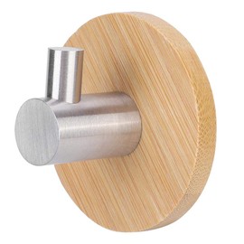Fdit Ganchos para Ropa y Batas Ganchos Adhesivos Ganchos para Palo de Resistente de de bambú Resistente para Colgar Ropa para Batas, Llaves para Toallas Bolsas Estilo Minimalista