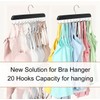 ZAODECR Bra Hanger for Closet, Tank Top Hanger 20 Hooks