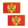 JBSJBS - Parches bordados de la bandera de Montenegro, parches