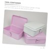 Tofficu Metal Toolbox Organizer Sturdy Tool Storage Case for Garage