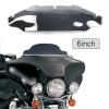 Lionauto 6"Smoke Windscreen Windshield for Harley Touring Electra Street Glide