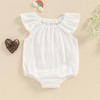 Mubineo Baby Girl Boy Summer Cotton Linen Romper Clothes Basic
