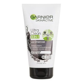 Garnier Skinactive - Jabón Facial 3 En 1 De Carbón, Exfolian