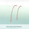 Winnicaca S925 Sterling Silver Chain Extension Necklace Extender Bracelet Extender