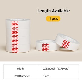 STICK UP 6 Rolls Magic Tape 0.75in x 1000in,Invisible Repair Cards,Office and School Supplies for Arts and Crafts,Magic Tape for College and Classrooms,27.78yard