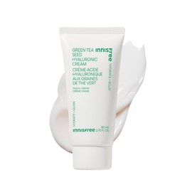 innisfree Jumbo Green Tea Seed Hyaluronic Acid Cream With Barrier Boosting Complex and Ceramide, Korean Hydrating Face Moisturizer for Dry Skin
