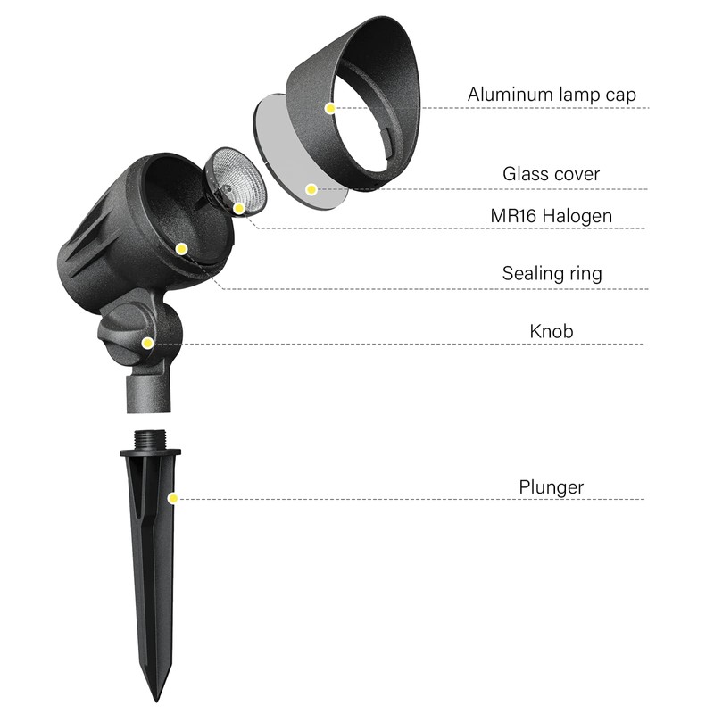 Malibu Outdoor Low Voltage Landscape Light 50 Watt Halogen Spotlights
