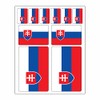 Set of 10 Flag Stickers Slovakia Car Sticker