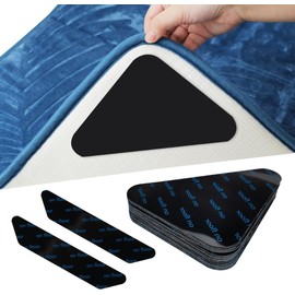18 Pcs Pinzas para Alfombras Antideslizante, Antideslizante Alfombra Antideslizante, Bases Antideslizantes Pegatinas para Alfombras Alfombrillas Antideslizantes Lavables y Reutilizables