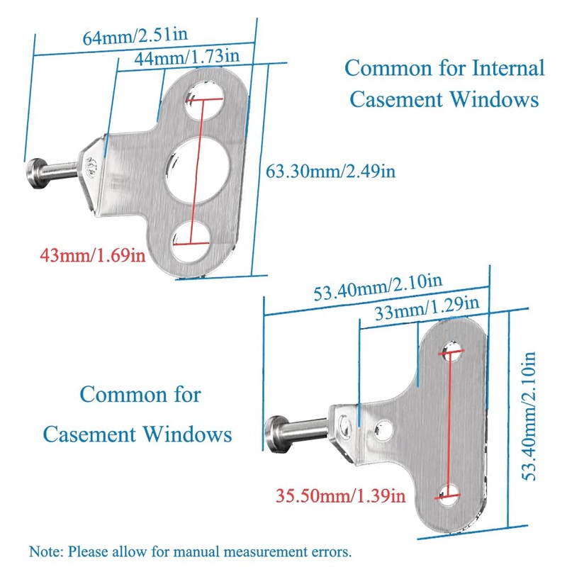 Window Safety Restrictors 2 Pcs Stainless Steel Window Restrictor Hooks