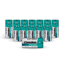 Camelion 4SR44 6.2 Volt Silver Oxide Battery 20 Pack, 4LR44 / 476A / PX28A / A544 / K28A / L1325 6V Dog Collar Batteries, High Capacity 6V Battery for Dog Bark Collar