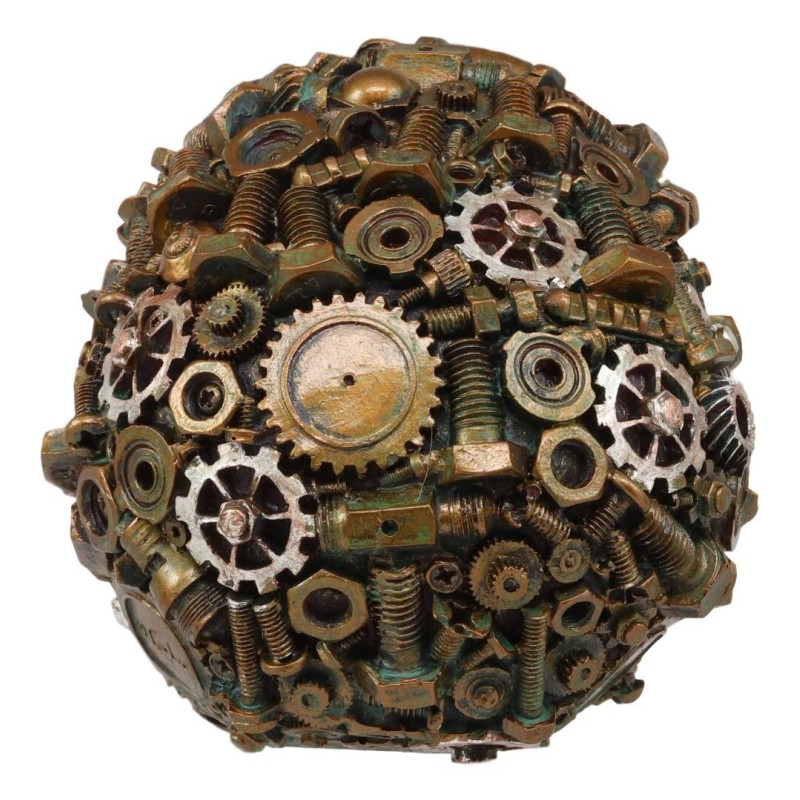 Steampunk Junkyard Gearwork Mechanic Gears Nuts Bolts And Screws Skull