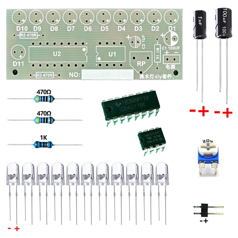 Soldering Practice Kit – DIY Electronic Soldering Project Training Board