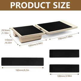 Wooden Foot Balance Board,Ankle Strengthener Set Sturdy and Durable, Non-Slip,Foot Strengthening Trainer Easy to Disassemble and Assemble,for Ankle Rehabbers,Fitness Enthusiasts,Athletes