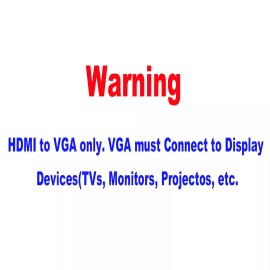Unbranded HDMI Female to VGA Male Converter with Audio Adapter Support 1080P Signal Output