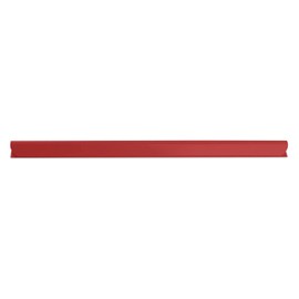 DONAU Universal Spine Bars / DIN A4 / 4 mm for Approx. 40 Sheets / Clamping Strip for Privacy Screen Strips / Mounting Clips / PVC Plastic / Red Pack of 10