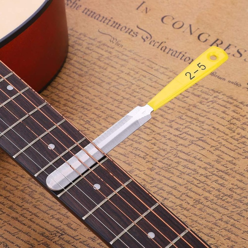 3Pcs Guitar Nut File Set, Carbon Steel Guitar Fret File,