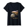 Womens Reishi Mushroom Shirt Reishi Mushroom V-Neck T-Shirt