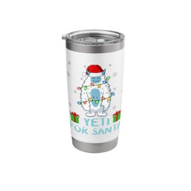Yati For Santa Xmas Lights Yeti Christmas Stainless Steel Insulated Tumbler