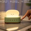 Cute Toast Night Light USB Rechargeable LED Bread Toast Night