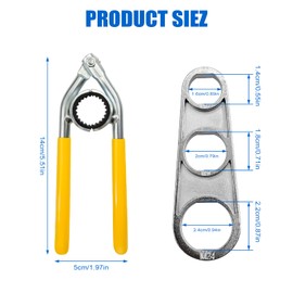 MIHURO Tap Key, Aerator Key, Portable Non-Slip Remover Tool, Water Outlet Descaler Attachment for M16/M18/M20/M22/M24/M28