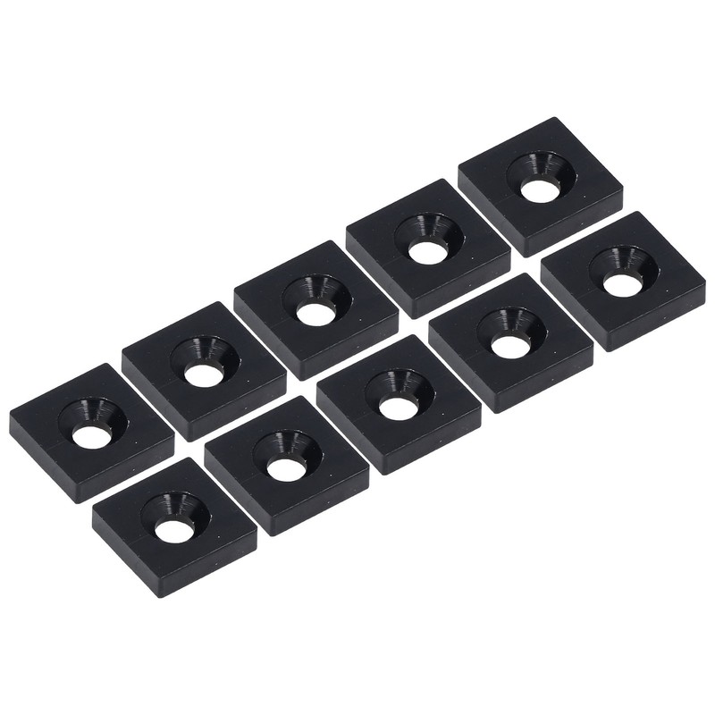 10Pcs Profile End Caps Aluminum Alloy Single Hole Cover Plate