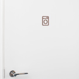 MOHEIM SIGNS LAUNDRY Laundry Room Pictogram (Black)