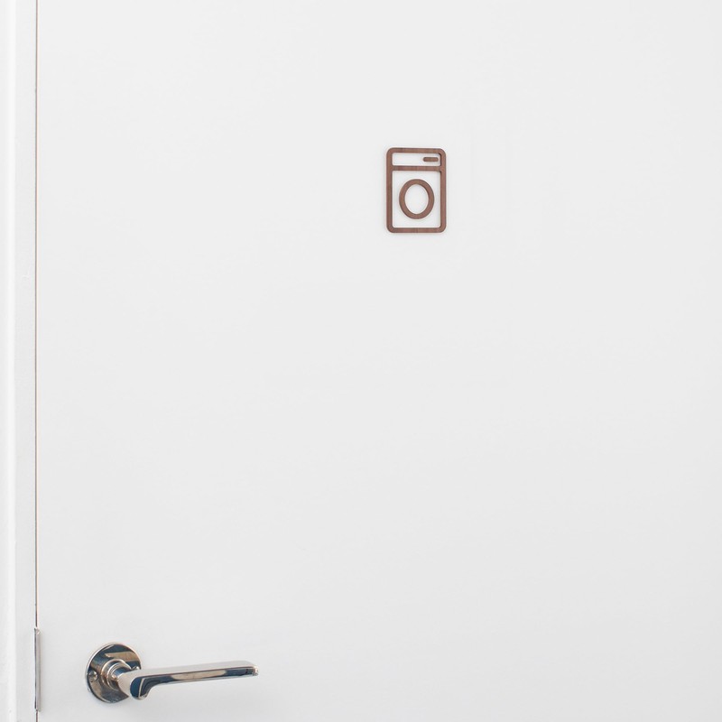 MOHEIM SIGNS LAUNDRY Laundry Room Pictogram (Black)