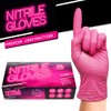 JFA Medical Medium Size Disposable Powder Free Pink Nitrile Gloves