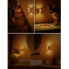 L LOHAS LED Motion Sensor Night Light, Amber Night Light,