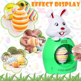 Joyesplay Easter Egg Mini Decorator, Easter Bunny Costume Painting Kit DIY Egg Drawing Machine (StyleB, F)