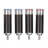 4Pcs RCA Sound Plug Carbon Fiber Chrome 8mm Wire Diameter